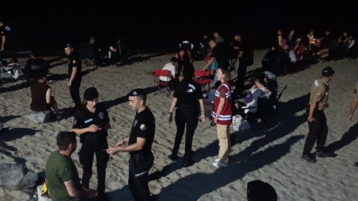 Tekirdağ Emniyeti'nden sahilde güvenlik uygulaması