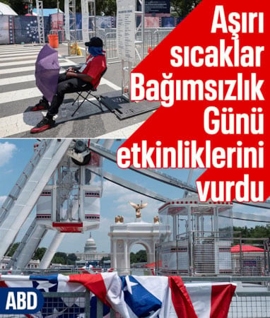 Sıcak hava dalgası yüzünden ABD'de Bağımsızlık Günü etkinlikleri iptal ediliyor