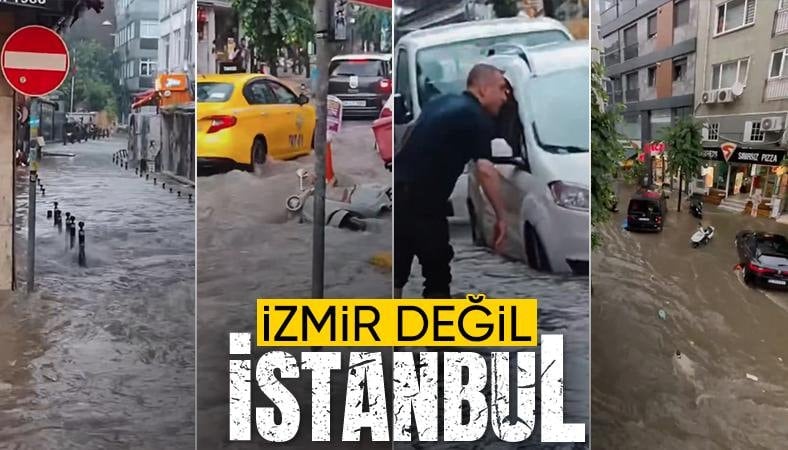 İstanbul’da beklenen sağanak yağış başladı