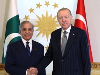 Cumhurbaşkanı Erdoğan, Pakistan Başbakanı Şahbaz Şerif'i kabul etti