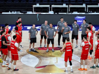 A Milli Basketbol Takımı, İsviçre maçı hazırlıklarını sürdürdü
