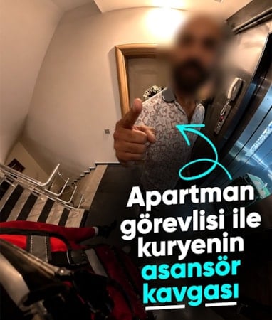 Antalya'da apartman görevlisi ile kuryenin asansör tartışması karakolda bitti