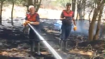 Elazığ’da otluk alanda yangın çıktı