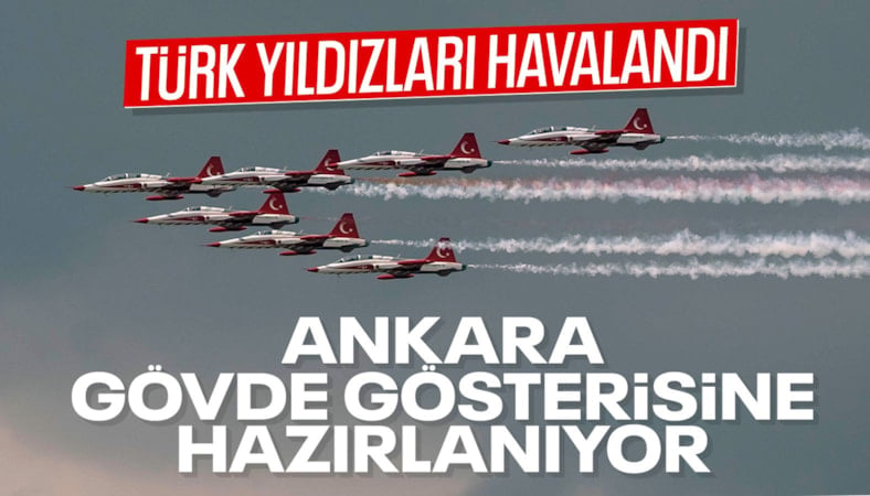 Türk Yıldızları NATO Zirvesi öncesi son provayı yaptı