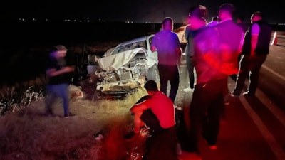 Şanlıurfa'da otomobil koyun sürüsüne daldı: 11 koyun telef oldu