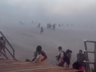 ABD'de toz fırtınası panik yarattı: O anlar kamerada