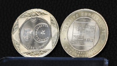 NATO Zirvesi anısına tedavülde kullanılacak 5 lira basıldı