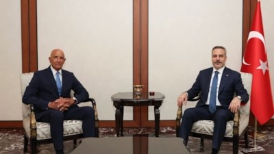 Hakan Fidan, Tom Barrack'ı kabul etti