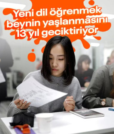Bilim insanlarına göre yeni bir dil öğrenmek beynin yaşlanmasını 13 yıl geciktiriyor