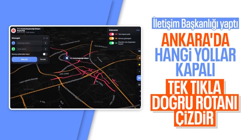 İletişim Başkanlığı'ndan NATO Zirvesi'ne özel trafik haritası