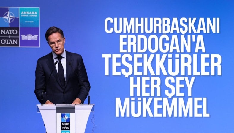 NATO Genel Sekreteri Rutte: Cumhurbaşkanı Erdoğan'a teşekkürler, her şey mükemmel