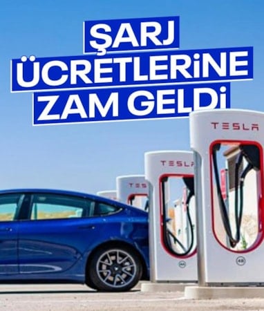 Tesla, Türkiye’de Supercharger fiyatlarına zam yaptı