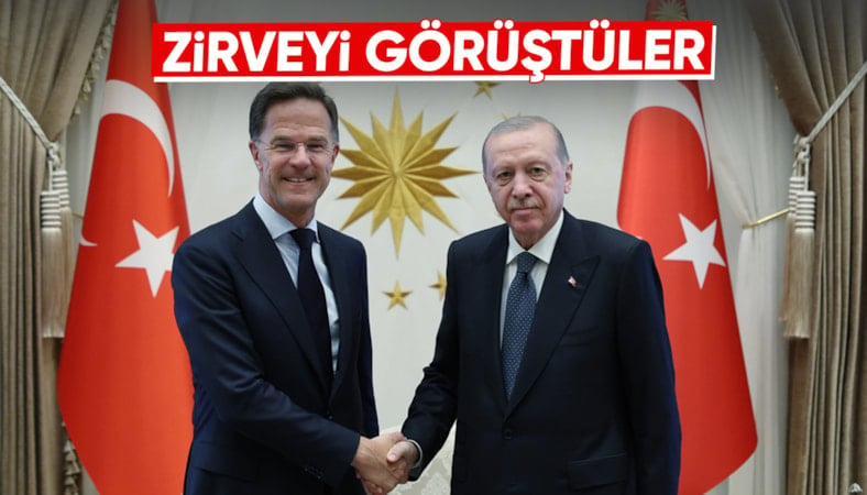 NATO Genel Sekreteri Rutte'yi kabul etti