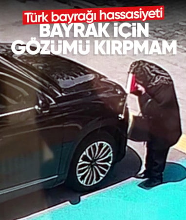 Kars'ta valilik aracındaki Türk bayrağını öpen kadını, Vali Polat makamında ağırladı