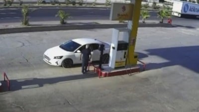 Mardin’de yaşlı kadının hayatını kaybettiği kaza anı kamerada