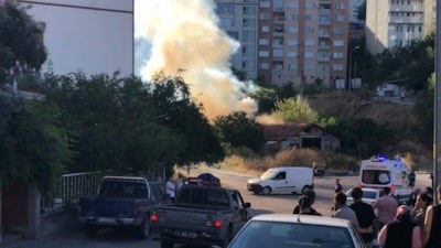 Bilecik'te ot yangını depoya sıçradı, faciadan dönüldü