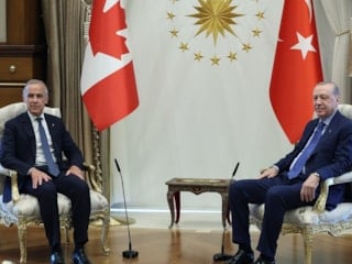 Cumhurbaşkanı Erdoğan, Kanada Başbakanı Carne'yi kabul etti