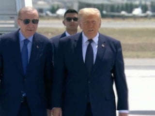 ABD Başkanı Trump Ankara'da: Cumhurbaşkanı Erdoğan karşıladı