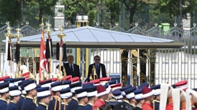 Donald Trump'a Beştepe'de resmi karşılama töreni