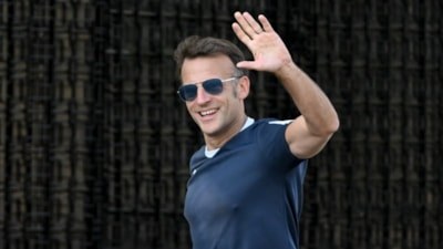 Fransa Cumhurbaşkanı Macron Ankara'da sabah koşusunda