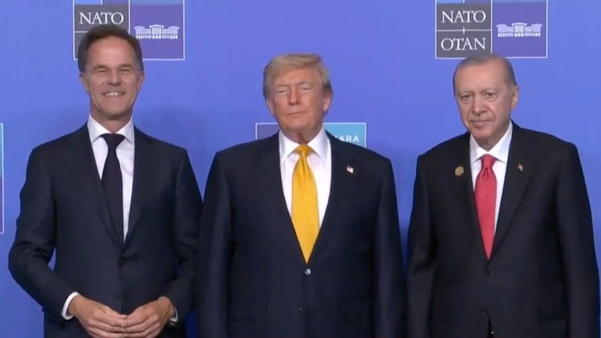 Cumhurbaşkanı Erdoğan, NATO Zirvesi'nde liderleri karşıladı