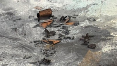 Samsun'da kargo kutusundaki havai fişekler alev aldı