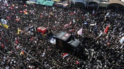 ABD, Ali Hamaney’in cenaze güzergahını vurdu