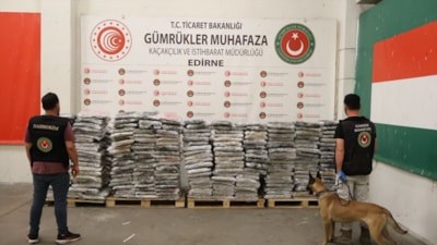 Kapıkule'de 1,15 ton uyuşturucu ele geçirildi