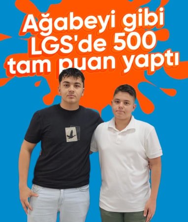 Ağabeyinini izinden giden Adıyamanlı genç, LGS'de 500 tam puan yaptı