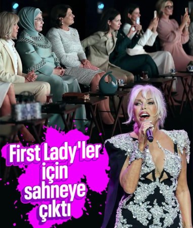 Ajda Pekkan, Emine Erdoğan'ın lider eşlerini ağırladığı yemekte sahne aldı