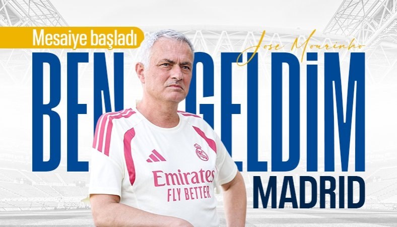 Jose Mourinho, Real Madrid'de göreve başladı