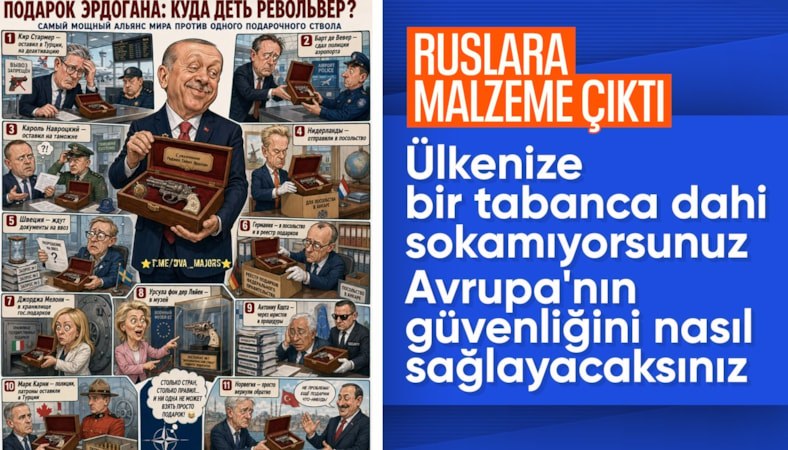 Cumhurbaşkanı Erdoğan'ın silah hediyesi Rus basınında: NATO liderlerini ti'ye aldılar