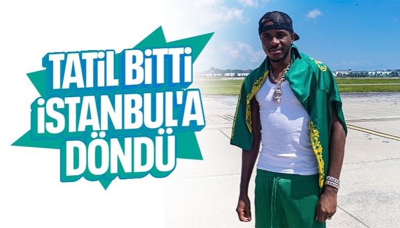 Tatilini bitirdi! Victor Osimhen, İstanbul'a geldi