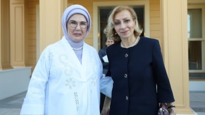 Emine Erdoğan, Lübnan Başbakanı'nın eşi Sahar Selam'ı İstanbul'da ağırladı