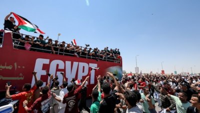 Filistin bayrağı, Mısır Milli Takımı'nın Dünya Kupası kutlamalarında öne çıktı