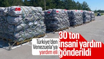 Depremde yıkıma uğrayan Venezuela'ya Türkiye'den yardım eli: 30 ton malzeme gönderildi