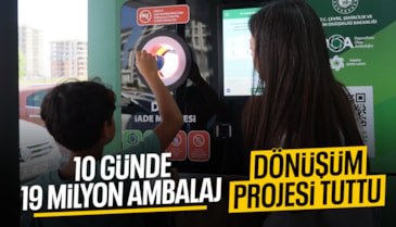 DOA sistemiyle, 19 milyona yakın ambalaj toplandı