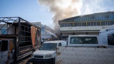Ankara'da depoda yangın