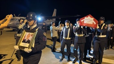 Şehit Uzman Çavuş Mehmet Demirbaş'ın naaşı memleketi Samsun'a ulaştı