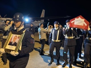 Şehit Uzman Çavuş Mehmet Demirbaş'ın naaşı memleketi Samsun'a ulaştı