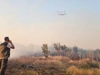 Denizli'deki orman yangını kısmen kontrol altına alındı
