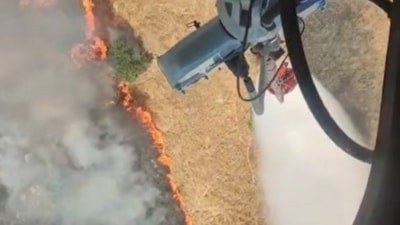 Aydın'da makilik alanda yangın