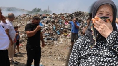 Adana'da mahalle sakinlerinin çöp isyanı: Koku ve dumandan nefes alamıyoruz
