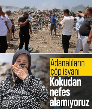 Adana'da mahalle sakinlerinin çöp isyanı: Koku ve dumandan nefes alamıyoruz