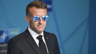 Macron'un güneş gözlüğü sırrı çözüldü! Meğer sebebi güneş değilmiş