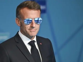 Macron'un güneş gözlüğü sırrı çözüldü! Meğer sebebi güneş değilmiş