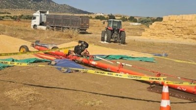 Kırıkkale'de hububat elevatörünün altında kalan 18 yaşındaki işçi öldü
