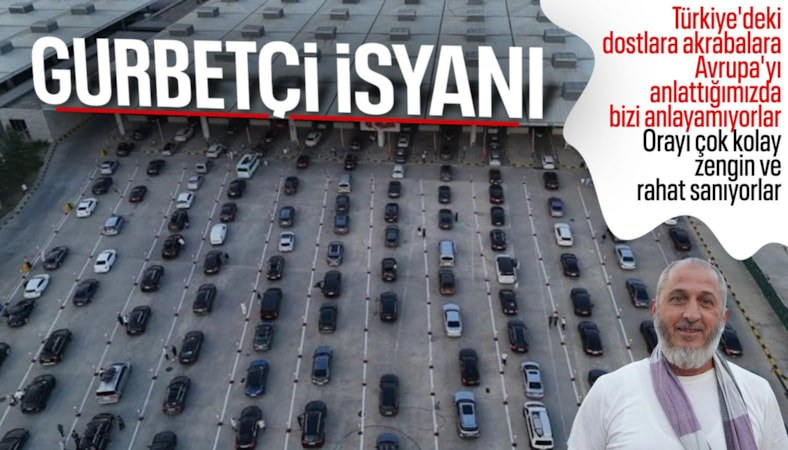 Kapıkule Sınır Kapısı'nda gurbetçi yoğunluğu