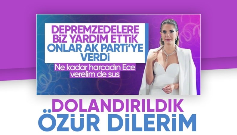 Eda Ece'den deprem bölgesindeki seçmenlere yönelik sözleri için özür