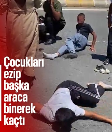 Ağrı'da bisikletli çocuklara çarpan sürücü kaçtı